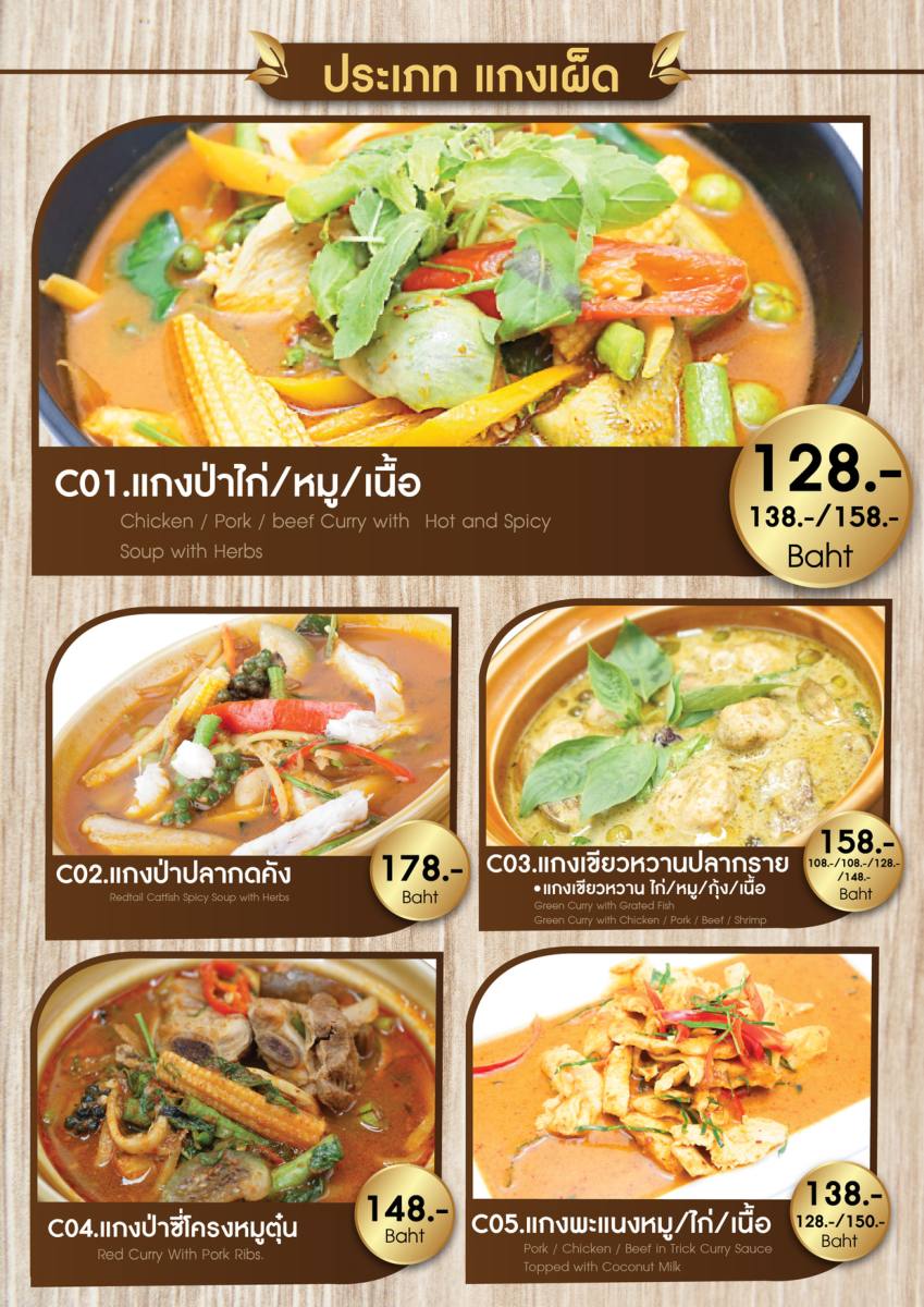 หน้า 19 ของบ้านระเบียงไม้ — เมนู
