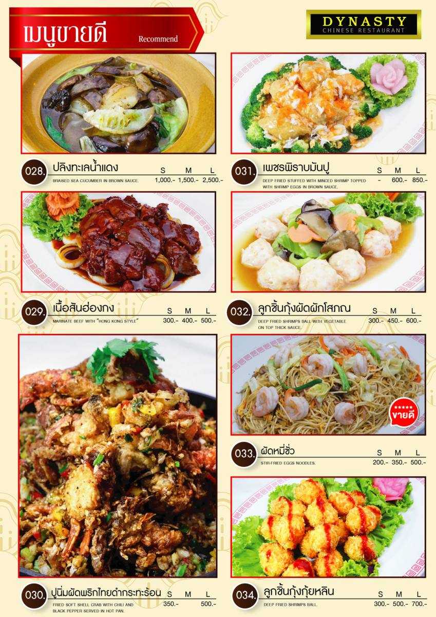 หน้า 9 ของไดนาสตี้ — เมนู