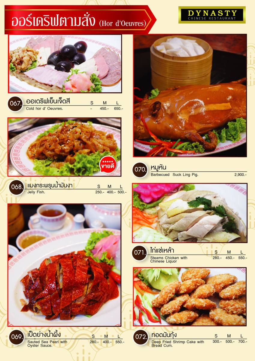 หน้า 14 ของไดนาสตี้ — เมนู