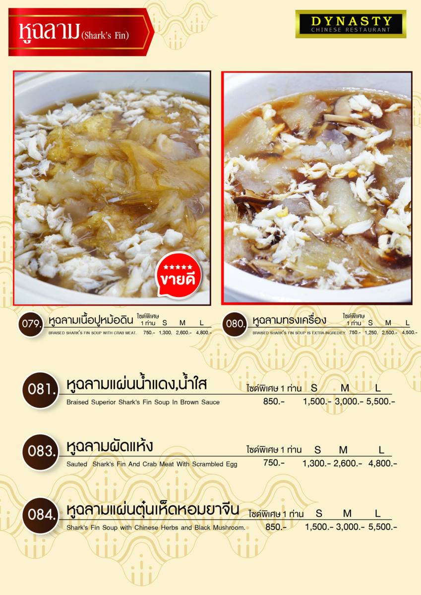 หน้า 16 ของไดนาสตี้ — เมนู