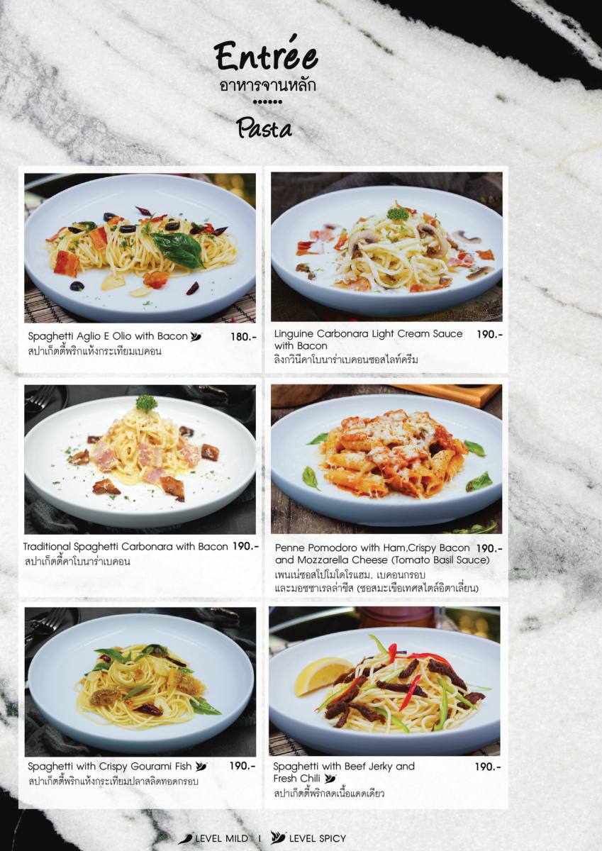 หน้า 39 ของThe Speakeasy — เมนู