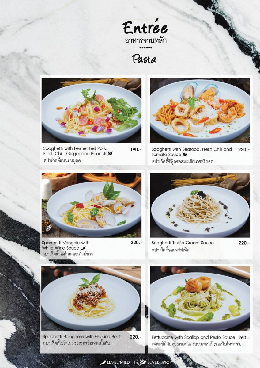 หน้า 40 ของThe Speakeasy — เมนู